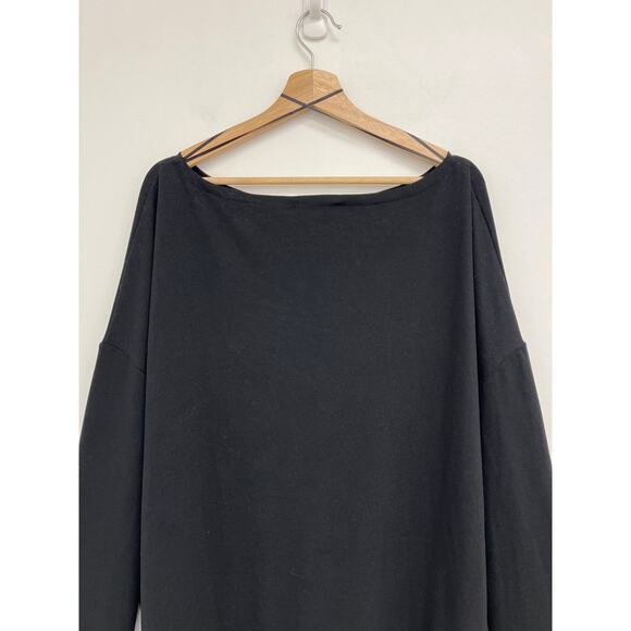 ALLSAINTS Rita Oversized Boat Neck Off-Shoulder Designer Long Sleeve Tee - Large - Picture 6 of 15